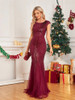  Halter Sleeveless Bodycon Red Evening Party Floor-length Dress Long Mermaid Gown