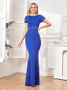 Short Sleeves Party Maxi Dress Long Luxury Formal Prom Vestidos