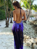  Backless Contrast For Women Maxi Dress 