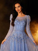 Blue Gowns Fashion Sexy Evening dress