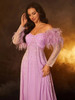 Purple Gowns Fashion Evening dress 