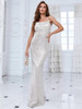 Women Sliver Sequins Mermaid Prom Luxury Wedding Party Gowns