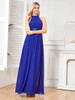 Elegant A-Line Chiffon Blue Formal Evening Dress 
