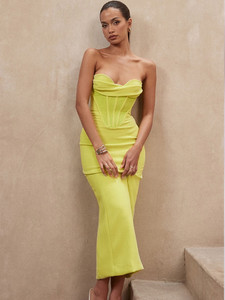  Strapless Elegant Dress for Celebrity Evening 