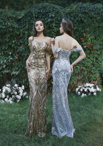  Sequined Formal Occasion Mermaid Off Shoulder Sweetheart Cut out Prom Gowns 