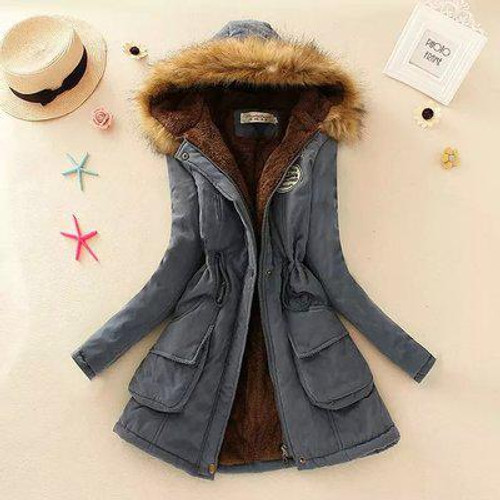 ZQLZ Winter Jacket Women Plus Size Hooded Faux Collar Parkas Mujer Invierno  2017 Casual Girl Cotton - Karanube