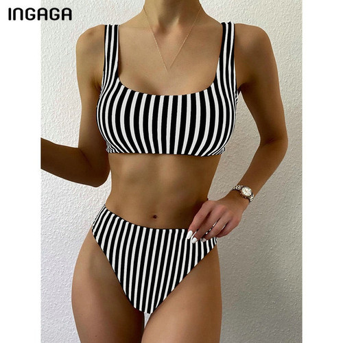 Women's Striped Bathing Suit