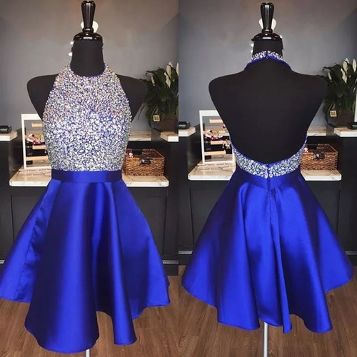 Sparkly Royal Blue Homecoming Dresses 