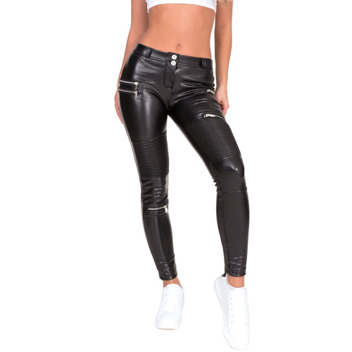 Women's Leather Clothing Yoga Pants Jeans 