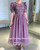 Dark Purple Tulle Lace Prom Dress