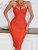 Hollow Out Bodycon Bandage Dress 