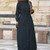 Retro Muslim Shirt Dress Women's Puff Sleeve Sundress ZANZEA 2021 Casual Drawstring Maxi Vestidos