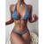 Solid Bikini Women Swimsuit 2021 Sexy Swimwear Knot Bikini Set Low Waist Bikini Set Bathing Suit