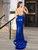  Backless Sleeveless Tight Long Train Prom Party Dress