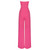 Strapless Backless Pink Bodycon Women Jumpsuit 