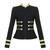 O Neck Plus Size Outerwear Solid Short Coats Female Party Elegant Long Sleeve Jacket