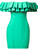Ruffle Party Dress Bodycon Elegant Off Shoulder Christmas Evening Birthday Club Outfit 