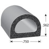 Tape Rubber Seal "D" Bulb