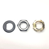 spindle nut with washer and retainer