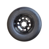 6 Lug Black Wheel and Tire