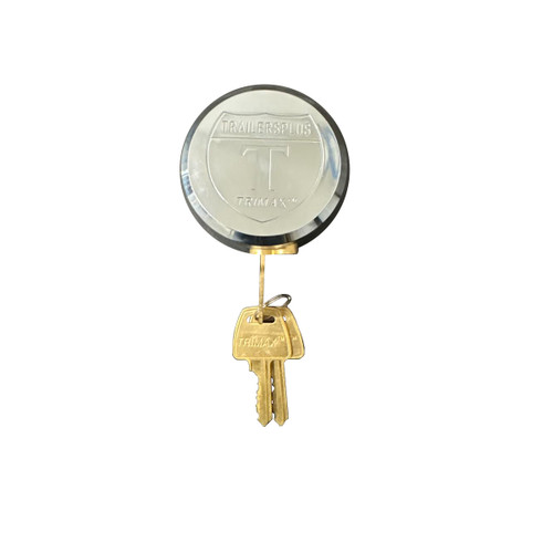 Hidden Shackle Padlock Closed - "Hockey Puck Lock"