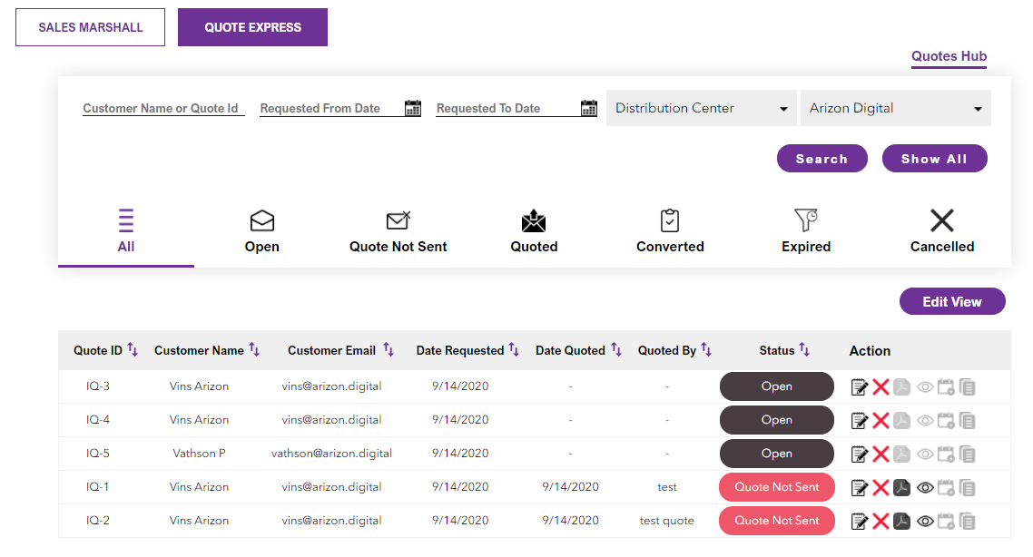 Dealer Screen