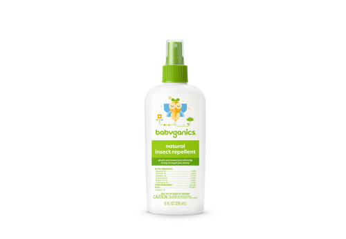 Front of natural insect repellent spray, 8oz