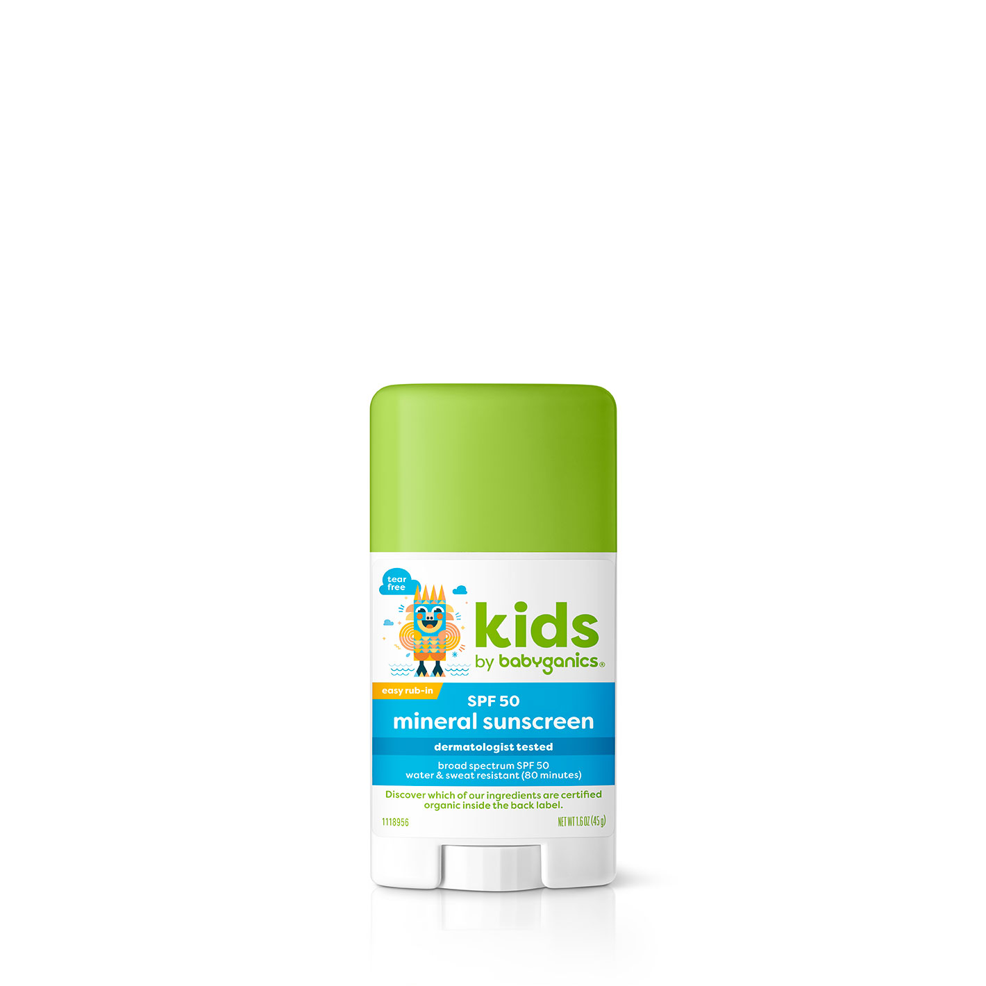 kids SPF 50+ mineral sunscreen stick