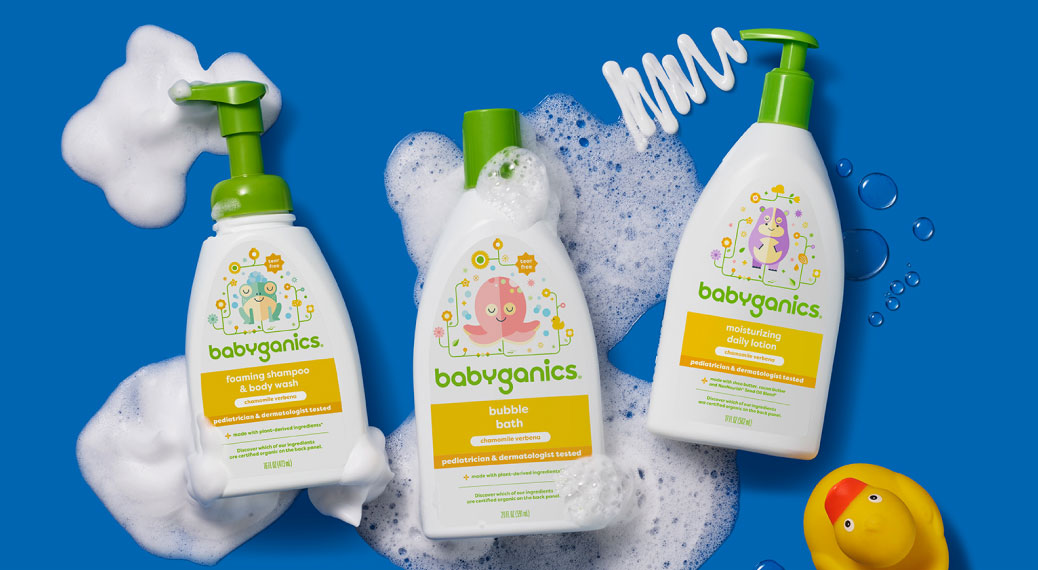 Babyganics Baby Bath Essentials Gift Set 6 Items Exp 6/21 K16 for