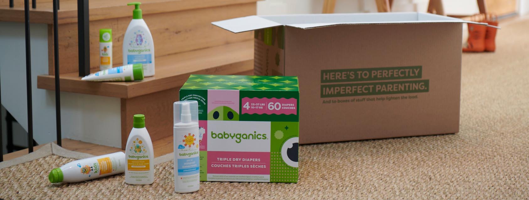 Babyganics  Here's to perfectly imperfect parenting.