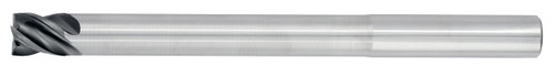 4 Flute TiALN Coated High Performance Long Reach Neck Relief End Mill Square End 4 Flute TiALN Coated High Performance Long Reach Neck Relief End Mill Square End
