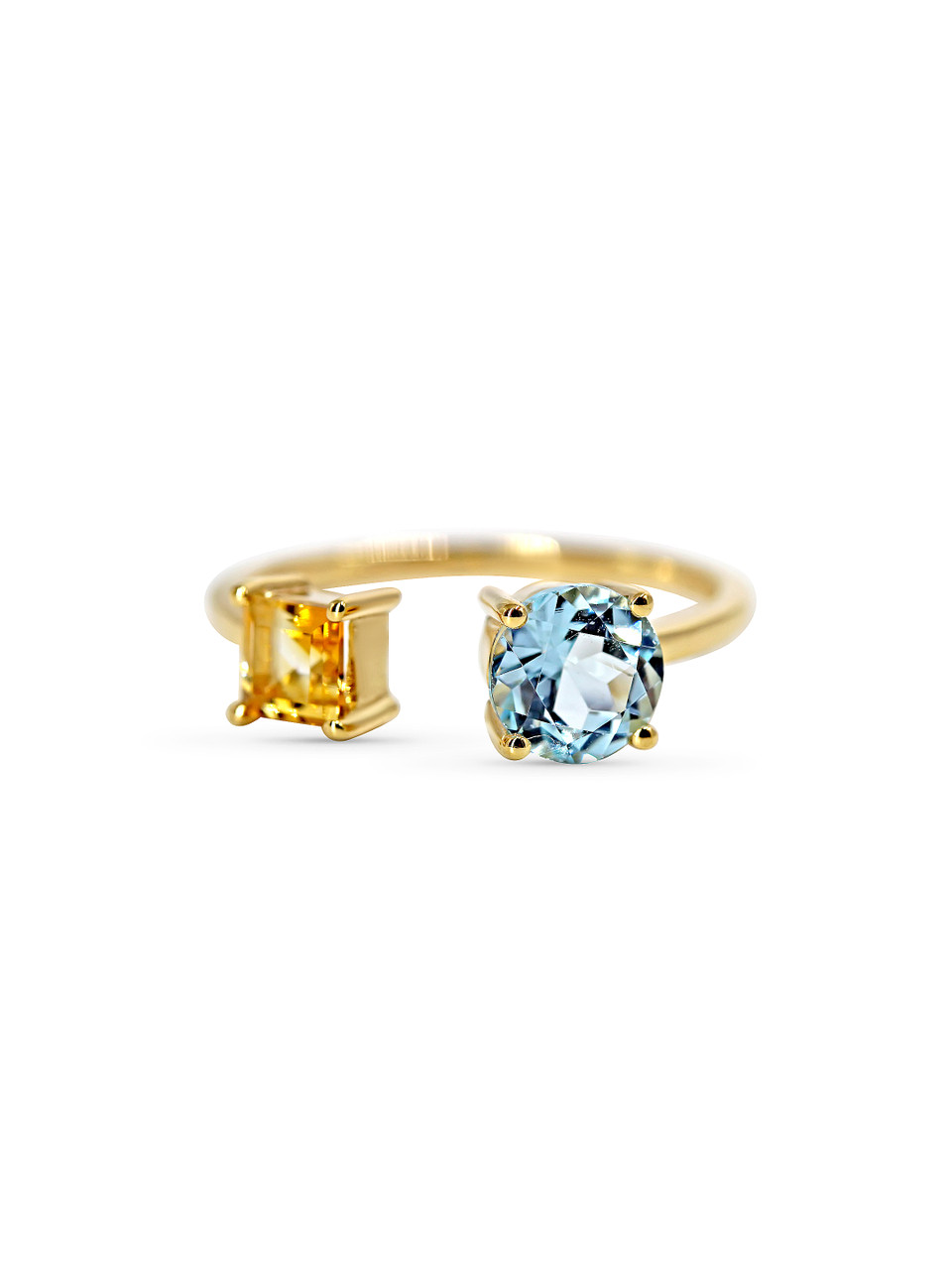 Colore Sg Sterling Silver Citrine and Blue Topaz Ring LVR636-CBT - Sterling  Jewelers