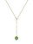 Solid 14k Adjustable Jade Pendant Necklace