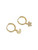 14k Moon & Star Huggie 8mm Hoops