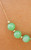 Solid 14k Moving Jade Box Chain Necklace