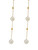 Solid 18k Pearl & Bead Convertible Earrings