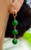 Solid 14k Jade Trio Dangle Earring