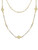 Solid 14k Layered Opal & Austrian Crystal Necklace