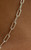 Silver Paper Clip Necklace 16"