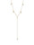 Five Pearl Lariat Necklace