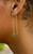 Solid 14k Lab Emerald Threader Earrings