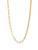 Solid 18k Dual Cuban Paper Clip Necklace 18"