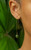 Solid 14k Jade Threader Earrings