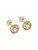 Solid 14k Natural Pearl Hexagon Birthstone Studs