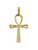 Solid 14k Diamond Ankh Pendant