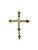 Solid 14k Sapphire Cross Pendant