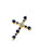 Solid 14k Sapphire Cross Pendant
