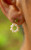 Butterfly Pearl Circle Stud Earrings
