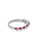 Solid 18k Custom Ruby Diamond Baguette Ring