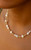 Irregular Baroque Gold Bead String Of Pearl Necklace